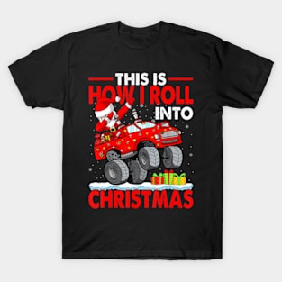 Christmas Pajama Dabbing Santa Claus T-Shirt